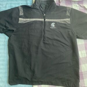 Used L Nike Golf MSU Nylon Pullover